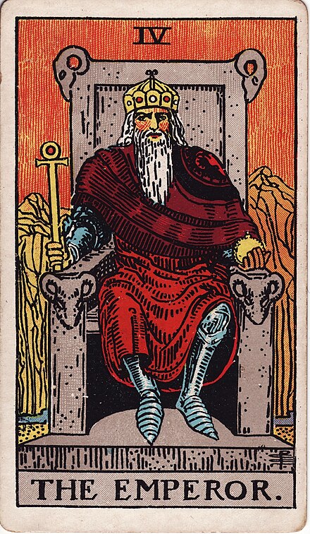 RWS Tarot 04 Emperor 1