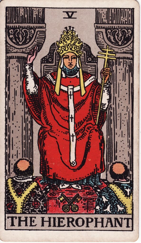RWS Tarot 05 Hierophant