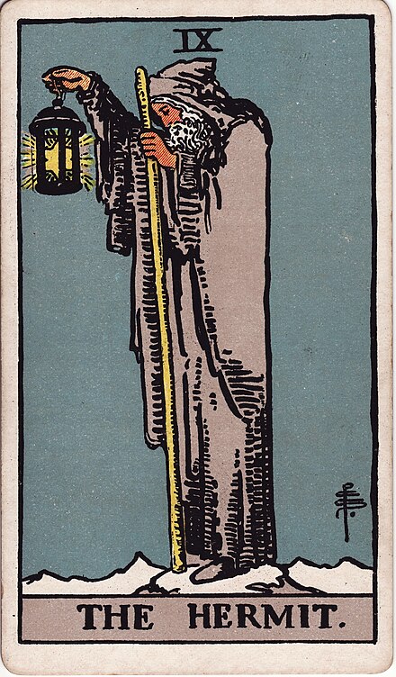 RWS Tarot 09 Hermit