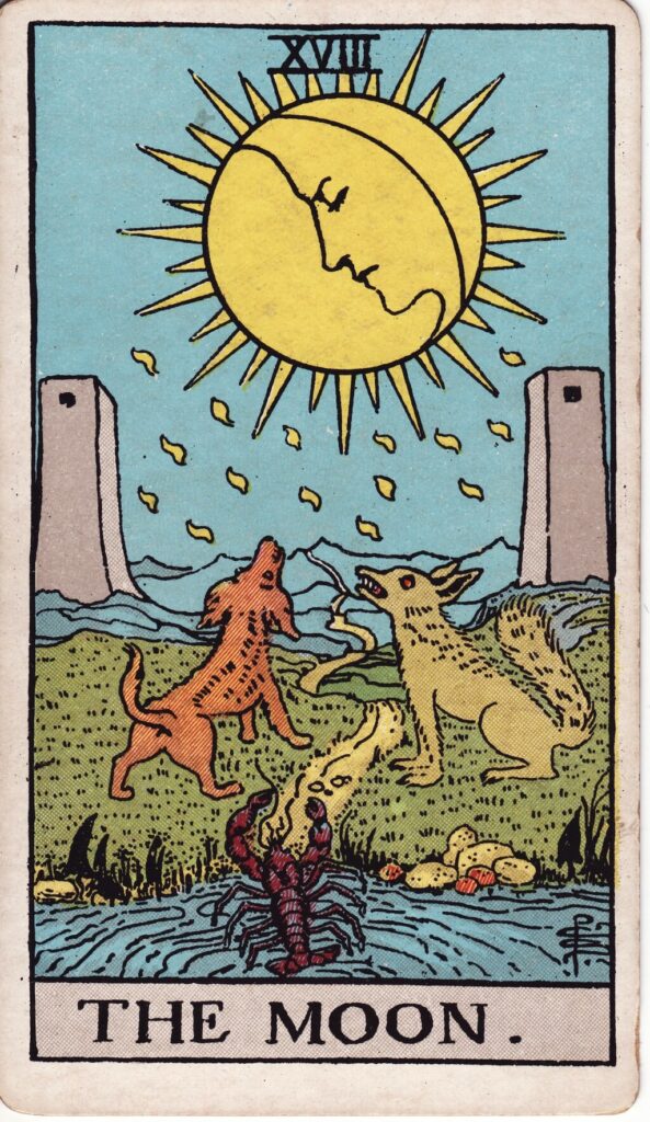 RWS Tarot 18 Moon