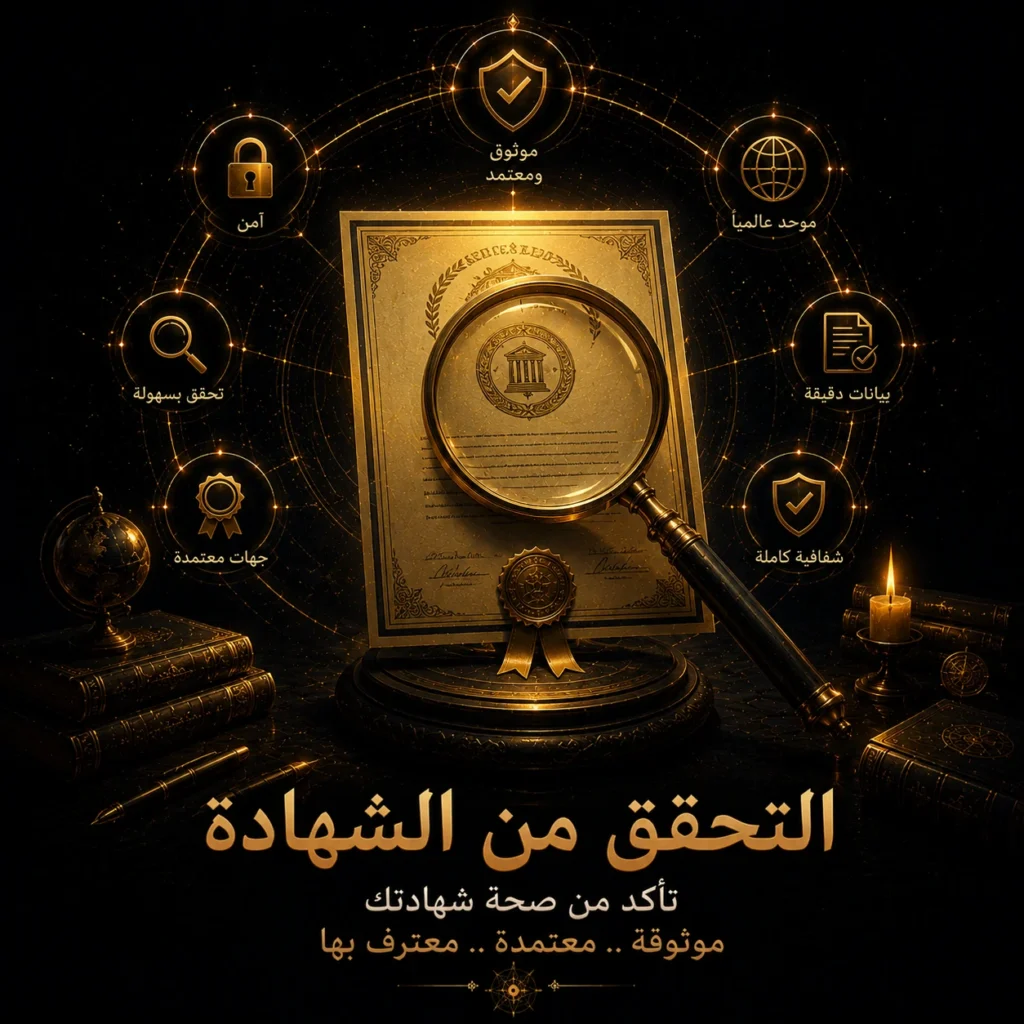 التحقق من الشهادة
