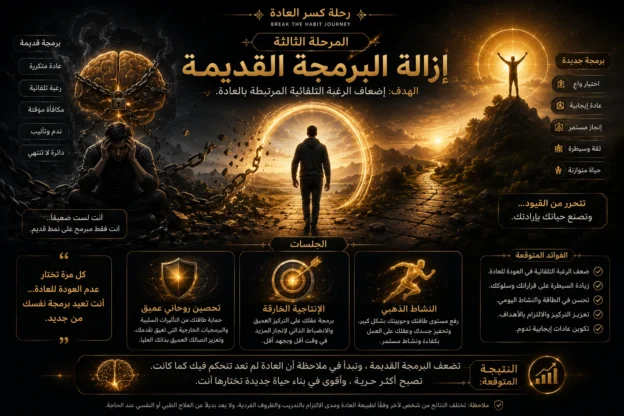 المرحلة الثالثة: إزالة البرمجة القديمة للوعي