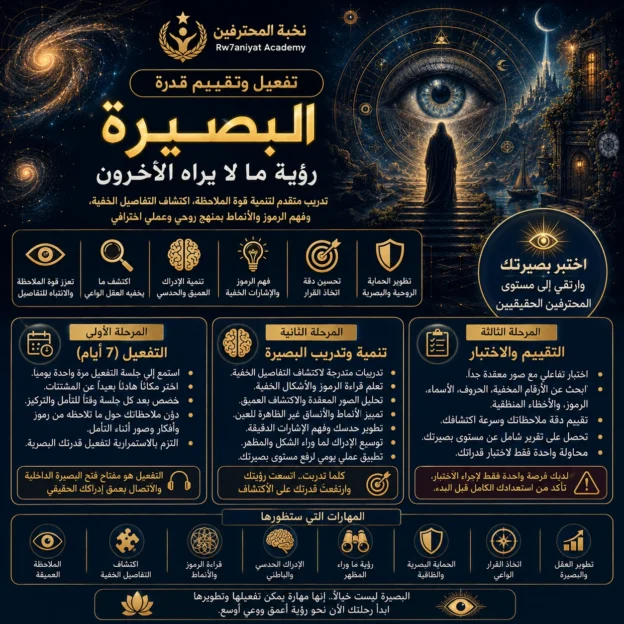 👁 بوابة البصيرة –  تفعيل وتقييم قدرة البصيرة
